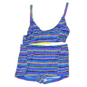 Kék hullámos bikini szett (104) - ÚJ