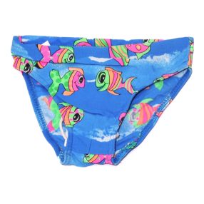 Kék, halacskás úszónadrág (80) - ÚJ