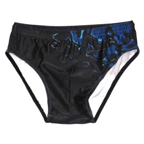 Fekete, kék mintás úszónadrág (110-116*)