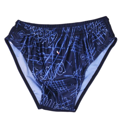 Sötétkék, vonal mintás úszónadrág (110*)