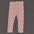 Rózsaszín, virágmintás leggings (98-104)