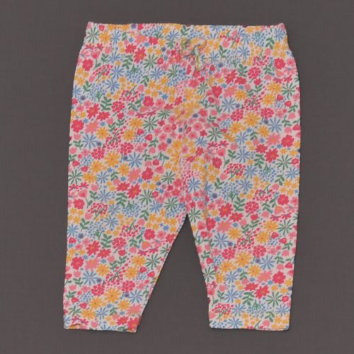 Fehér, virágmintás leggings (68)