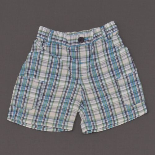 Kék kockás rövidnadrág (62-68)