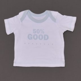 Fehér, feliratos póló (62-68)