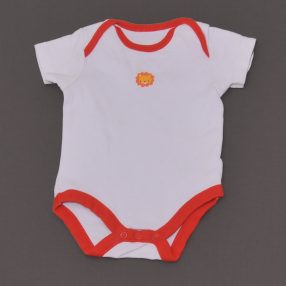 Mothercare - Fehér, oroszlános rövid ujjú body (56-62)