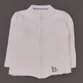 H&M - Krém, bordázott kardigán (80)