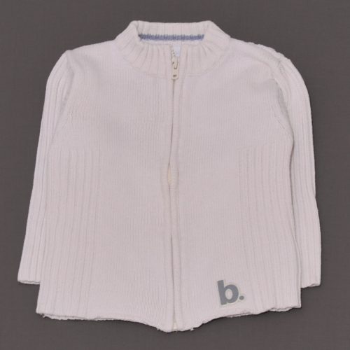 H&M - Krém, bordázott kardigán (80)