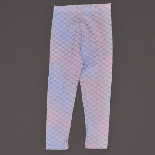 Lila, sellőmintás leggings (110-116)