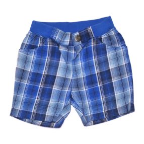 H&M - Kék-fehér kockás rövidnadrág (80)