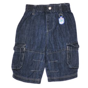 Kék oldalzsebes bebújós nadrág (68)