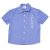 Kék-fehér csíkos rövid ujjú ing (104)