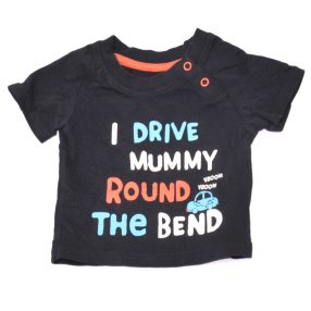 George - Sötétkék, feliratos póló (56-62)