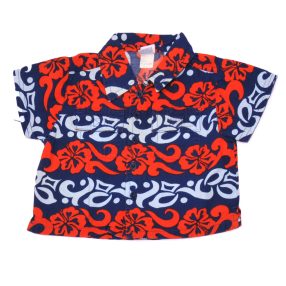 Cherokee - Kék, Narancssárga rövid ujjú ing (62)