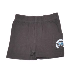 Szürke, zsebes rövidnadrág (62-68)