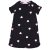 H&M - Sötétkék, pink szives ruha (110-116)