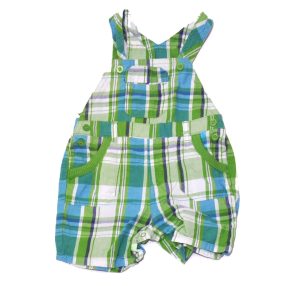 Zöld kockás kantáros rövidnadrág (68)