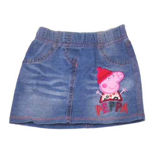 George - Kék, Peppa Pig farmerszoknya (74-80)