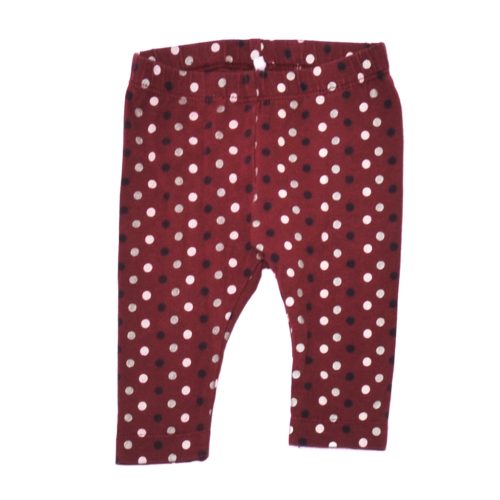 Name it - Bordó, pöttyös leggings (62)