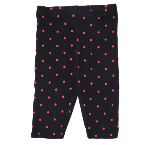 Sötétkék, pöttyös leggings (98-104)