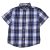 Kék kockás rövid ujjú ing (104-110)