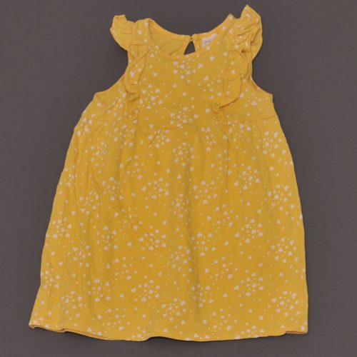 H&M - Sárga, szivecskés ruha (86)