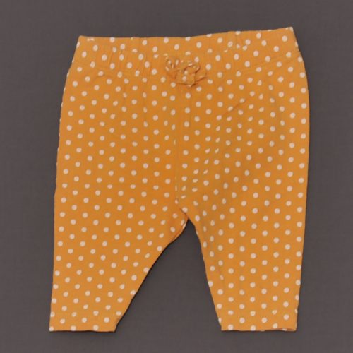 Sárga, pöttyös leggings (62)
