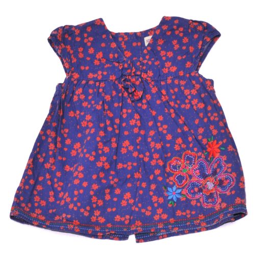 Marks&Spencer - Lila, virágmintás ruha (86-92)