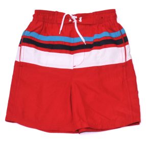 George - Piros, csíkos fürdőnadrág (116-122)