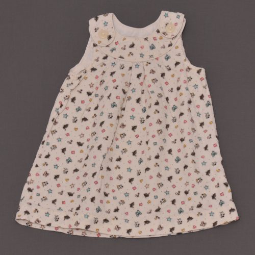 H&M - Drapp, nyuszis kordruha (80)