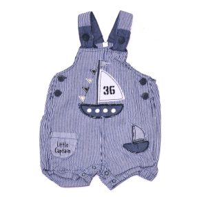 Kék csíkos kantáros rövidnadrág (68)