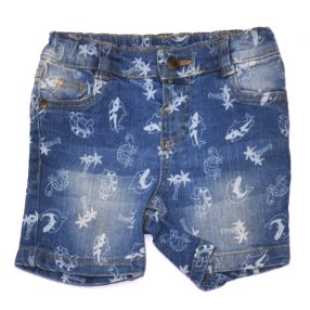 Kék, delfines farmer rövidnadrág (86)