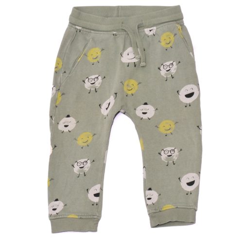 H&M - Zöld, pöttyös melegítő alsó (92)
