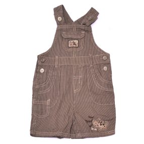 Barna, csíkos kantáros rövidnadrág (68-74)