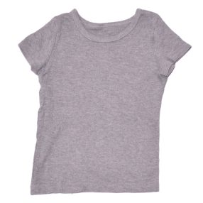 Szürke, bordás póló (116-122)