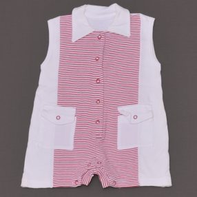 Fehér, Piros csíkos napozó (68*)