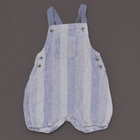 George - Kék csíkos kantáros rövidnadrág (62-68)