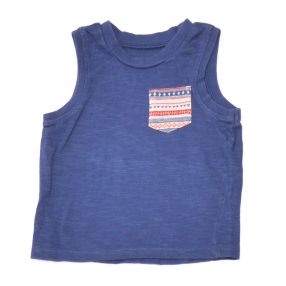 Kék ujjatlan felső (62-68)