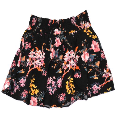 H&M - Fekete, virágmintás szoknya (164*)