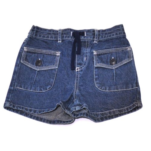 Kék farmer rövidnadrág (116-122)