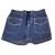 Kék farmer rövidnadrág (116-122)