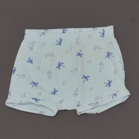 Világoskék, pálmafás rövidnadrág (86)