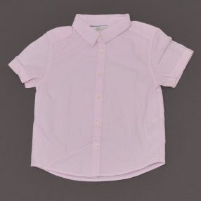 H&M - Rózsaszín-fehér csíkos rövid ujjú ing (104)