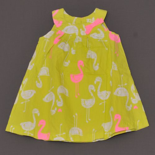 Carter's - Zöld, flamingós ruha (80)
