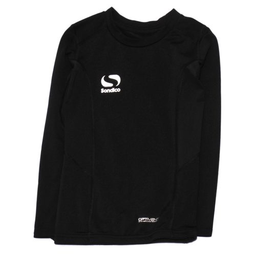 Fekete hosszú ujjú sportfelső (110-116)