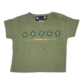 Zöld, virágmintás póló (68)