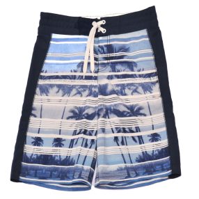 H&M - Kék, pálmafás fürdőnadrág (146-152)