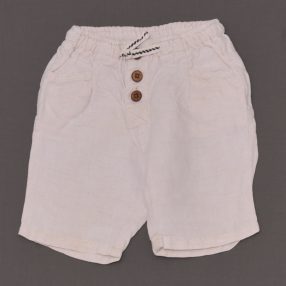 Zara - Drapp lenvászon, rövidnadrág (86)