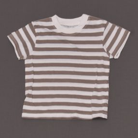 Cherokee - Barna, Fehér csíkos póló (56-62)