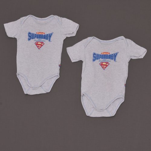 Superbaby - Szürke body szett (80)