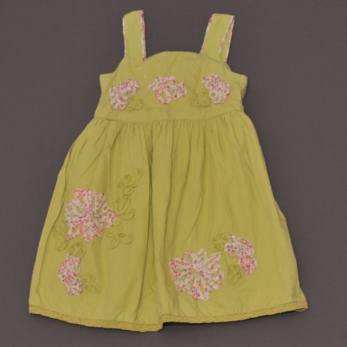 Marks&Spencer - Zöld, virágos ruha (98-104)